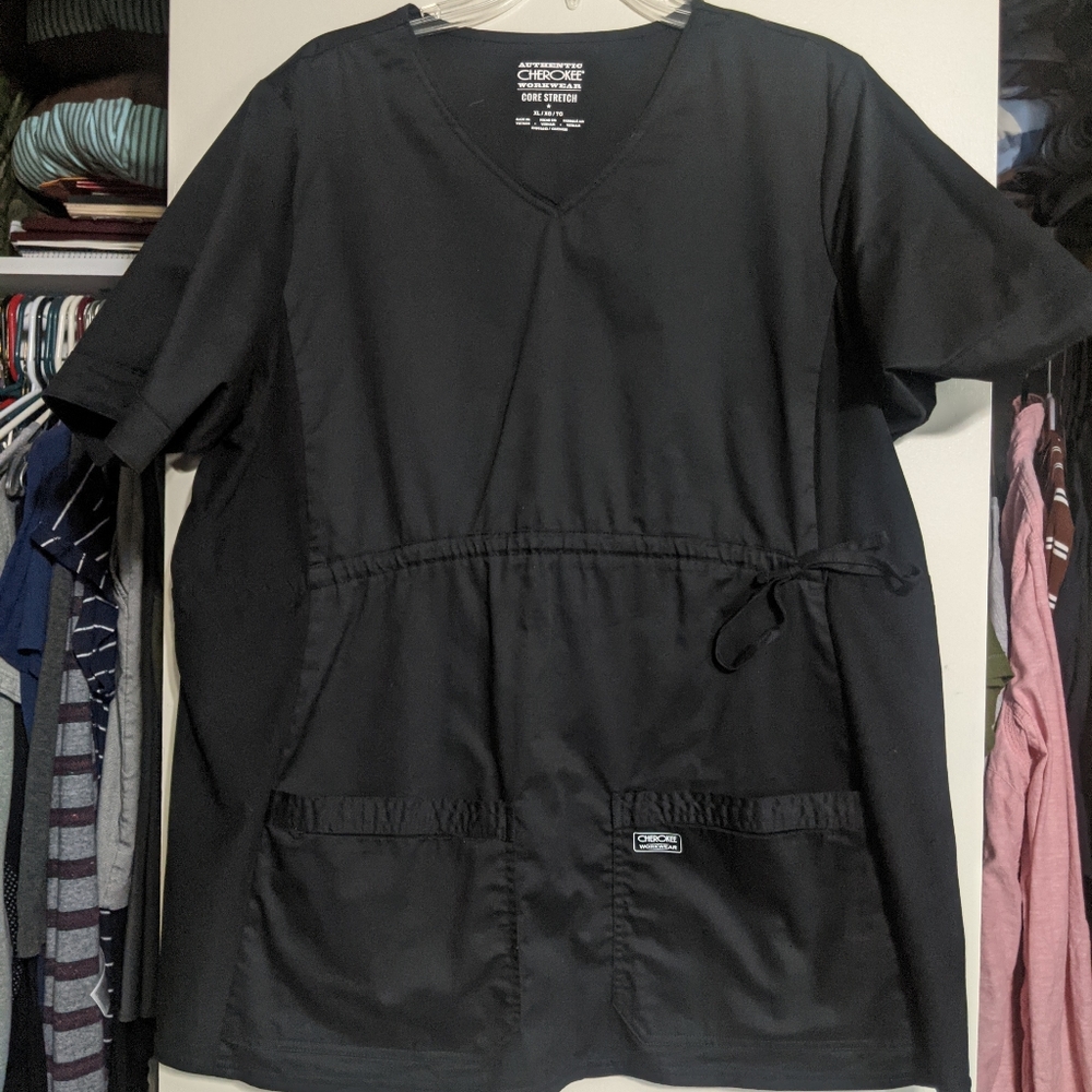 Cherokee Maternity Scrub Top